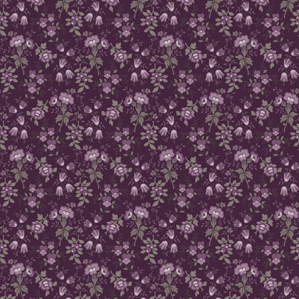 Blackberry Bramble -Small Floral Purple # 98761-669