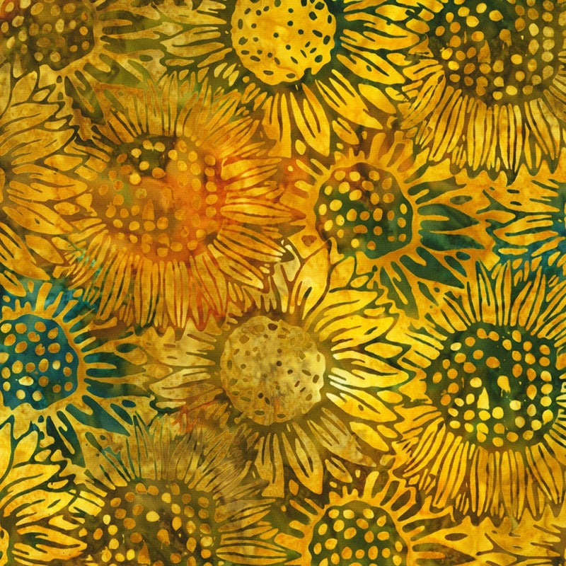 Artisan Batik Sunflowers Marigold Batik # AMD21997129