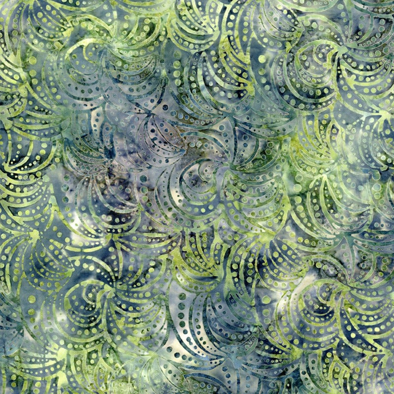 Windsong - Leaf Coral Swirls Shapes And Dot # B1798-LEAF