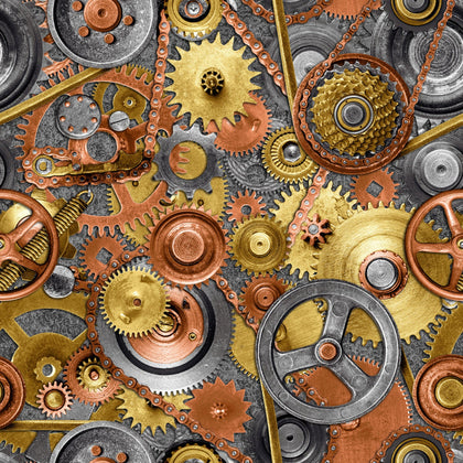 Full Steam Ahead -Gray Gears # BQ3928-90