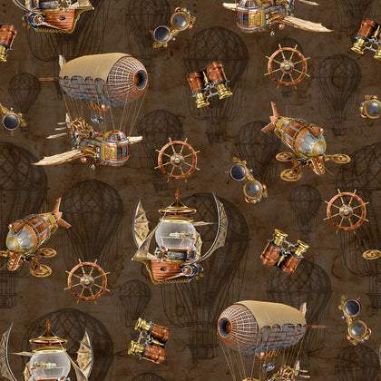 Full Steam Ahead -Brown Airships # BQ3937-39