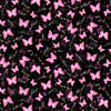 Pink Ribbon -Black Pink Ribbons & Butterflies # CD3399-BLACK