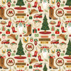 Cowboy Christmas - Beige Western Holiday Decor # CD4081-BEIGE