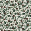 Welcome Winter - Cream Pine Needles & Acorns # CD4264-CREAM
