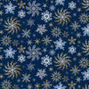 Christmas Shimmer Snowflakes # CHSH5073-N Navy