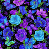 Evening Glow - Black Floral & Butterflies Metallic # CM4101-BLACK