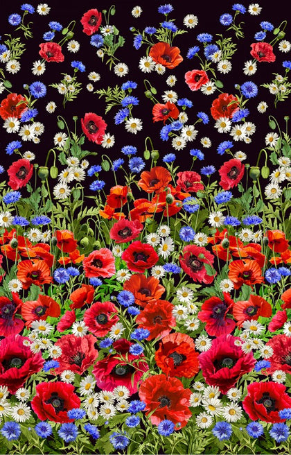 Red Wildflower Border # DCX11768-REDX