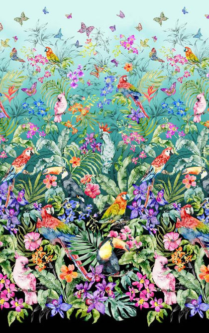 Paradise Found -  Multi Pretty Paradise Border # DCX11788-MULT