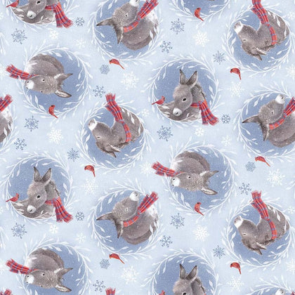 Little Donkey's Christmas Flannel Heads- F25327-42