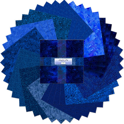 10in Squares Sapphire Sky 42pcs/bundle # Q512-5-512