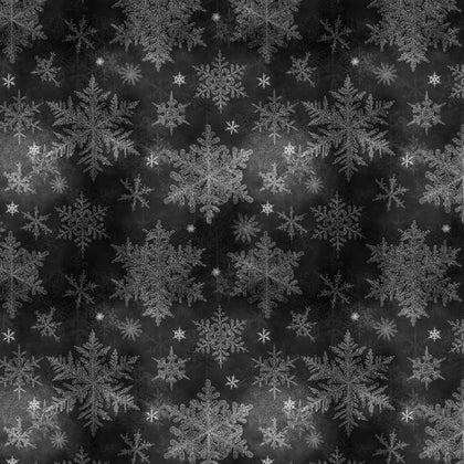 Snowfall - Layered Snowflakes Christmas Black # SNOF5454-K