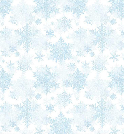 Snowfall - Layered Snowflakes Christmas Light Blue # SNOF5454-LB