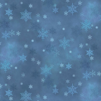 Snowfall -  Mini Snowflakes Christmas Blue # SNOF5455-B