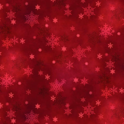 Snowfall -  Mini Snowflakes Christmas Red # SNOF5455-R