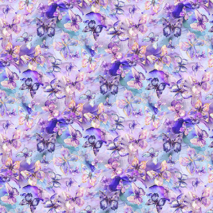 Flourish - Violet Butterflies # X5630H-81
