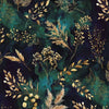 Midnight Flora -Deep Teal # X5697H-703