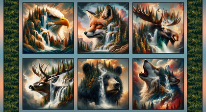 Wilderness Song Wildlife Panel -# BQ4168-70
