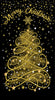 Black Merry Christmas Metallic Panel 24" # CM3620-BLACK