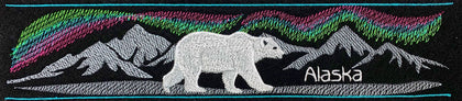 Marie Noah Embroidered Felt Pincushion: Polar Bear