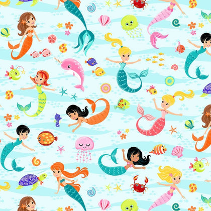 Enchanted Seas Aqua Mermaids 10051-60
