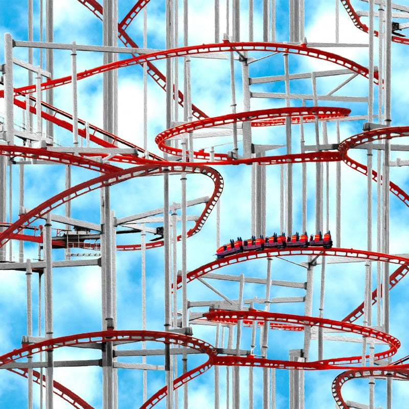 Amazement Park Blue Roller Coaster # 18740-BLU