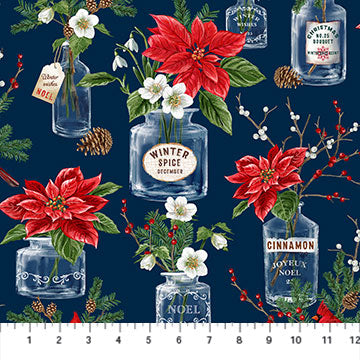 Christmas Traditions - Navy Multi - 24547-49