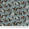 Frontier - Stonehenge -Horses 25182-64 BLUE