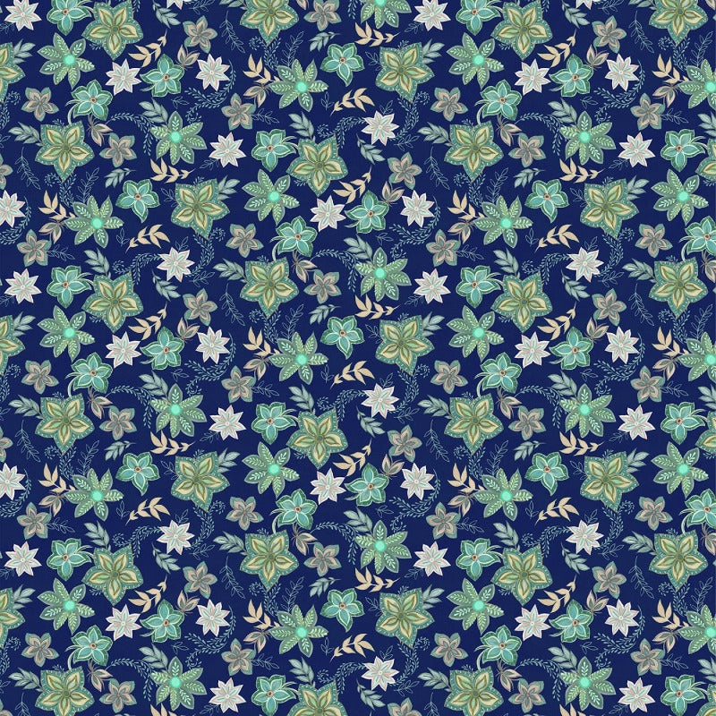Blissful Navy Graphic Floral # 27647-475