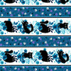 Meow Ink/Hyacinth Cats Border Stripe # 6977S-75