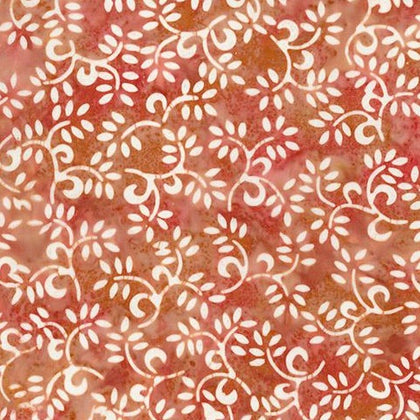 Watercolor Floral Sangria  80644-57 Small Leaves - Red
