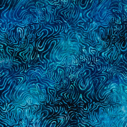 Batiks Expressions Tjaps Deep Sea Blue # BTPT1117