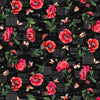 What's Poppin Black Scarlet Poppies # DCX10820-BLAC