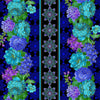 Opulent Floral Blue Opulent Stripe w/Metallic # DM10574-BLUE