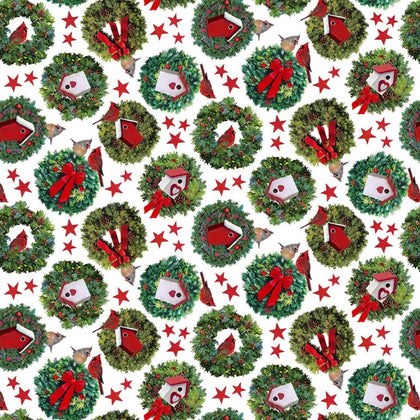 Golden Christmas - Wreaths 252294-10 White