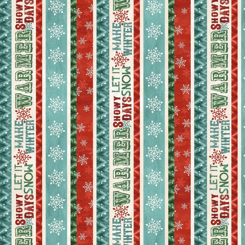Warmin' Up Winter - Flannel Stripe F24186-11