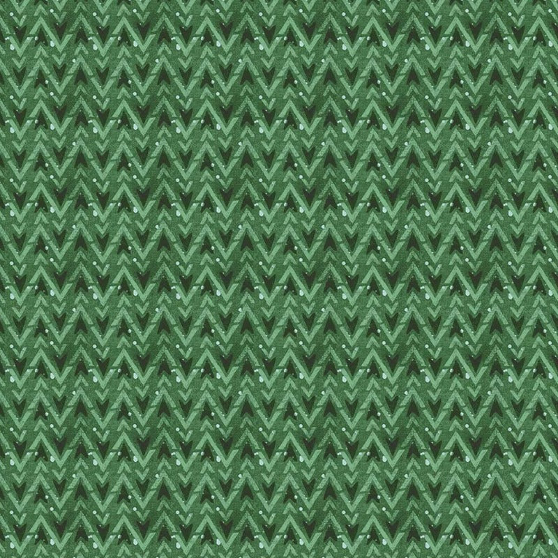 Warmin' Up Winter - Flannel Green F24190-76