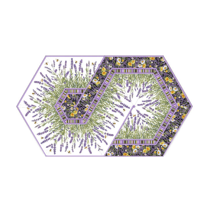 Lavender Market - PTN2862-10 Triangle Frenzy Pattern