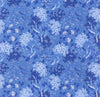 Mooks 1195 Floral Flannel 108" Wide Back #112416 - #2 Blue
