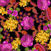 Opulent Floral Red Scroll on Minky  SMP10572-REDX-D